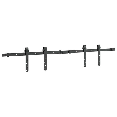System do drzwi przesuwnych do mebli, 122 cm, stal węglowa