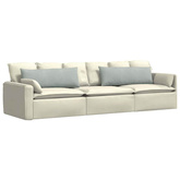 Poduszki na sofę 2 pcs Jasnoszary 120 x 40 cm