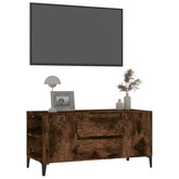 Szafka pod TV, przydymiony dąb, 102x44,5x50 cm vidaXL