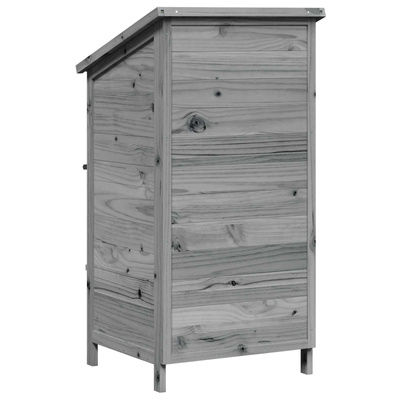 Shed ogrodowy Szary 59 x 56 x 113,5 cm Drewno Świerkowe