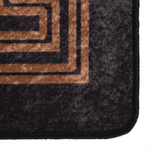 vidaXL Dywan z możliwością prania, czarno-złoty, 120x170 cm