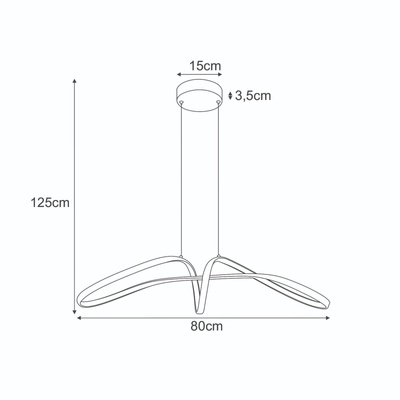 Lampa wisząca K-8234  z serii SNOW