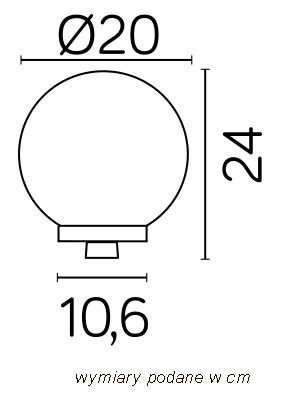Lampa ogrodowa stojąca (głowica) G 200 Z 35