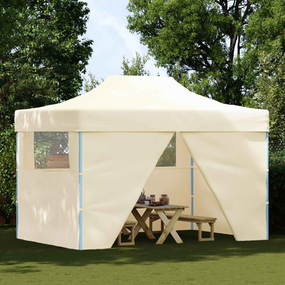 Namiot Imprezowy Kremowy 291 x 431 x 315 cm Materiał Oxford