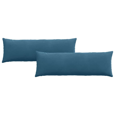 Poduszki na sofę 2 pcs Niebieski 120 x 40 cm Tkanina sztruksowa