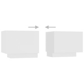 Szafka TV z oświetleniem LED, biała, 180x35x40 cm