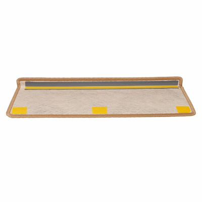 Samoprzylepne nakładki na schody, 15 szt., 65x21x4cm, sisal