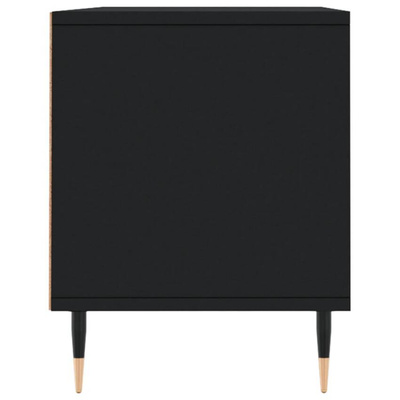 vidaXL Szafka pod TV, czarna, 100x34,5x44,5cm, materiał drewnopochodny