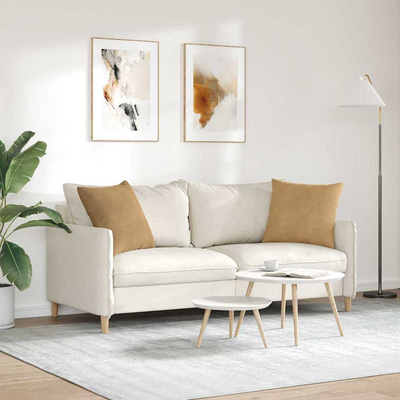 Poduszki na sofę 2 pcs Brązowy 50 x 50 cm Tkanina sztruksowa