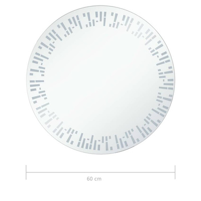 vidaXL Lustro łazienkowe z LED, 60 cm