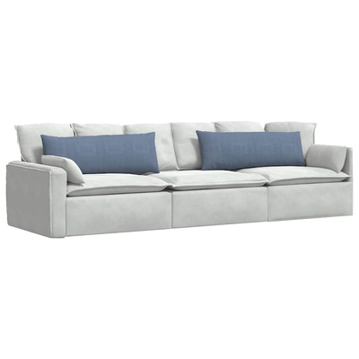 Poduszki na sofę 2 pcs Niebieski 120 x 40 cm Tkanina sztruksowa