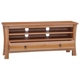 vidaXL Szafka pod TV, 100x30x45 cm, lite drewno mahoniowe