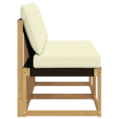 2 szt. Środkowa sofa ogrodowa Biały