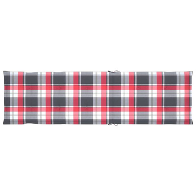 vidaXL Leżak tarasowy z podnóżkiem i poduszką, lite drewno akacjowe