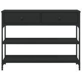 Stolik konsolowy, czarny, 100x25x75 cm