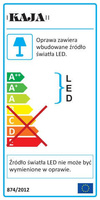 Lampka biurkowa K-BL1072 czarna z serii MIDA KAJA