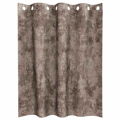 Zasłony z weluru 2 pcs Cappuccino 140 x 140 cm Aksamit
