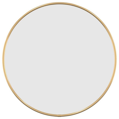 vidaXL Lustro ścienne, złote, Ø 40 cm, okrągłe