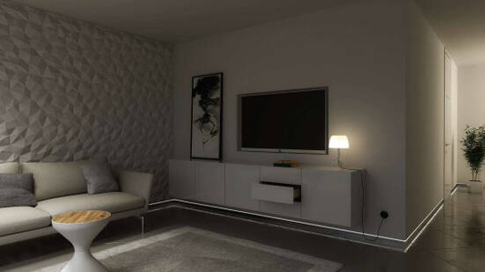 Profil LED LUMINES typ Flaro srebrny anodowany 2,02 m