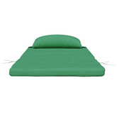 Poduszki na krzesła Gładki 2 pcs Zielony 58 x 77 x 4,5 cm