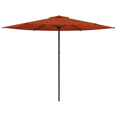 Parasolka ogrodowa 300 x 300 cm Poliester Prostokątny terakota