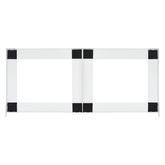 Podwójny podest pod pralkę i suszarkę, biały