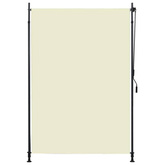 vidaXL Roleta zewnętrzna, 150x270 cm, kremowa