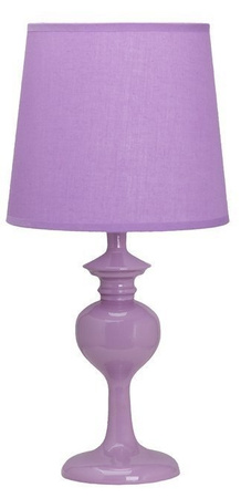 Lampka nocna Berkane fioletowa klasyczna z abażurem Candellux