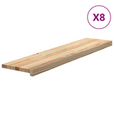 Stopnie schodowe, 8 szt., surowe 110x30x2 cm lite drewno dębowe