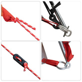 vidaXL Namiot rodzinny, kopułowy, 12-os., niebieski, wodoszczelny