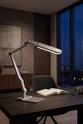 Lampka biurkowa K-BL1207 SREBRNY z serii MICA