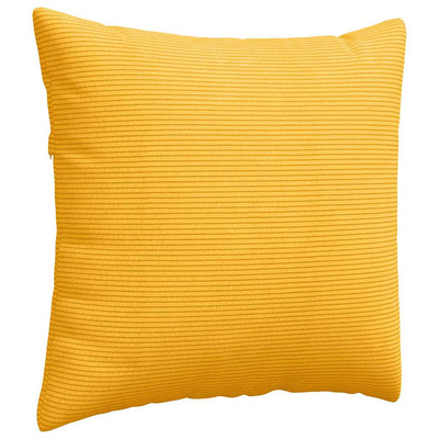 Poduszki na sofę 2 pcs Jasnożółty 50 x 50 cm Tkanina sztruksowa