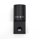 Ogrodowa oprawa elewacyjna, kinkiet z czujnikiem ruchu VIRA 1 SENSOR GU10 czarny IP54 EDO777376 EDO Solutions