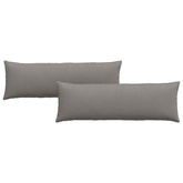 Poduszki na sofę 2 pcs Ciemnoszary 120 x 40 cm tkanina