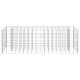 Podwyższona donica gabionowa, galwanizowana stal, 90x30x30 cm