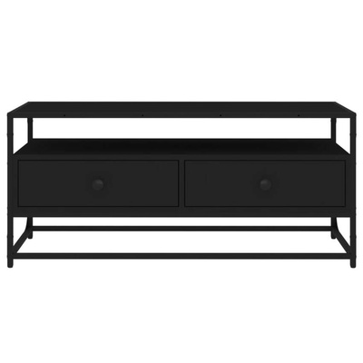 Szafka pod TV, czarna, 100x35x45 cm, materiał drewnopochodny vidaXL