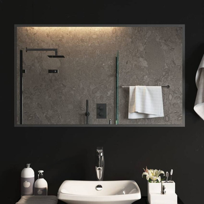 vidaXL Lustro łazienkowe z LED, 100x60 cm