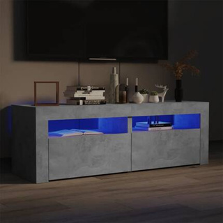 vidaXL Szafka pod TV z oświetleniem LED, szarość betonu, 120x35x40 cm model standard