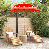 Baliński Parasol Czerwony 185 x 185 x 260 cm