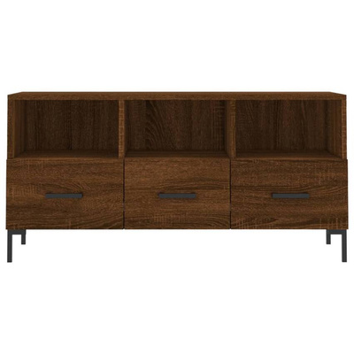 vidaXL Szafka pod TV, brązowy dąb, 102x36x50 cm
