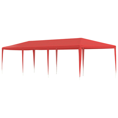 Namiot Imprezowy Czerwony 900 x 300 x 255 cm PE i stal