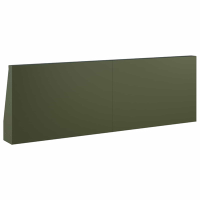 Mur oporowy 6 szt. 60 x 12 x 30 cm Stal Oliwkowy zielony