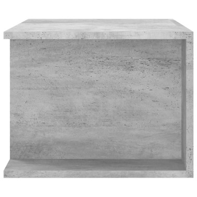 vidaXL Szafka pod TV z oświetleniem LED, szarość betonu, 90x39x30 cm