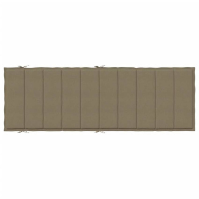 vidaXL Poduszka na leżak, taupe melanż, 186x58x3 cm, tkanina