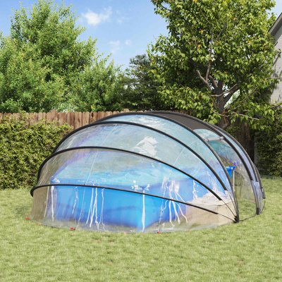 Namiot basenowy przezroczysty 538 x 440 x 204 cm PVC