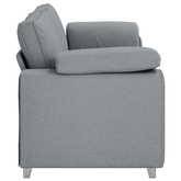 Sofa 3-osobowa Jasnoszary 220 cm tkanina