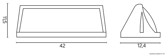 Lampa elewacyjna 91012C BL
