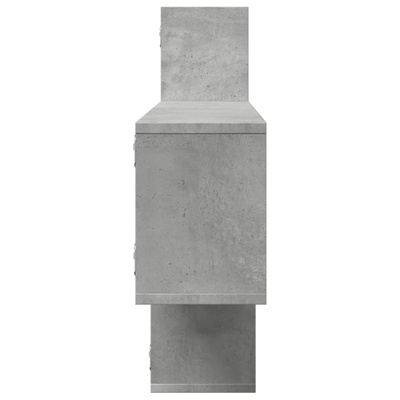 Półka wisząca, szarość betonu, 167,5x18x68 cm