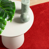 vidaXL Dywan OVIEDO z krótkim włosiem, czerwony, 80x250 cm