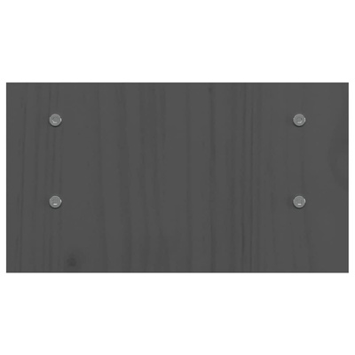 Podstawka na monitor, szara, 50x27x15 cm, lite drewno sosnowe